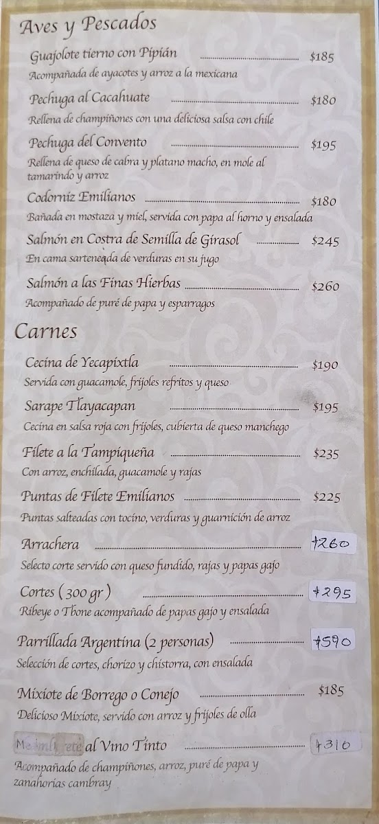 Restaurante Emilianos Menu - Image 5